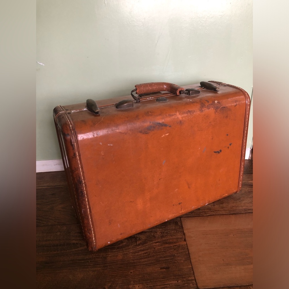 Samsonite Shwayder Bros Denver Vintage Brown Travel Hard Suitcase, Flaws- Read